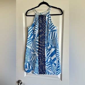 Lily Pulitzer blue and white dress
